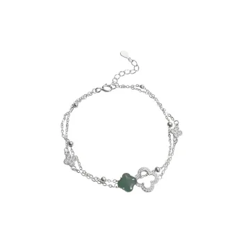 VIVIWELL Glass Type Jade Bracelets Women's