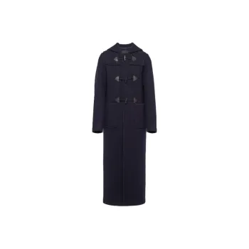 PRADA Double Breasted Hooded Duffle Coat