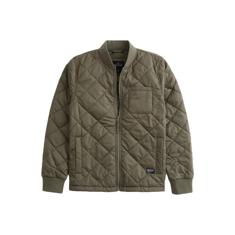 Hollister Jackets Men Olive Green-0