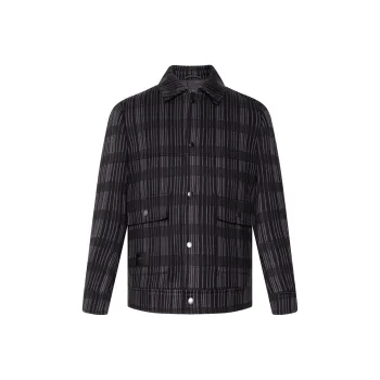 LESS IS MORE Coat Men Black Purple