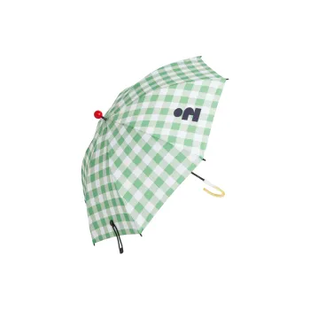 Tagi. Rain Ball Umbrella Rain Ball Umbrella Green Beige Plaid Controller 3D Effect Ball Umbrella