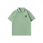 [Ice Silk Antibacterial]Light Green (Tf Texture Facial Design Chest Logo)
