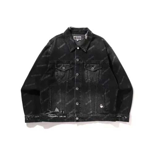A BATHING APE Monogram print Denim Jacket