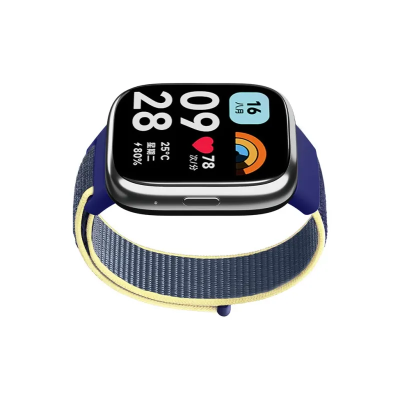 ZHENGGUANG Watch Band Apple Red Beige Compatibility Nylon Material-31