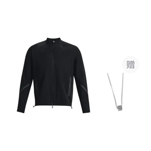 Under Armour Jacket Men's Black Comes With Necklace