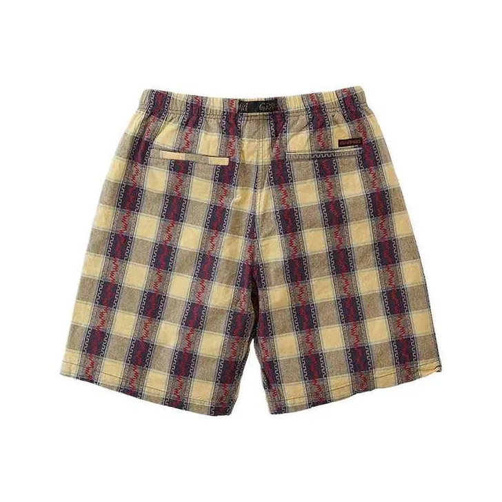 Gramicci Casual Shorts Men's Purple Yellow-1