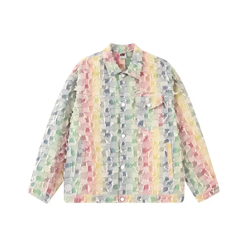 F426 Denim Jacket Unisex Multicolor Flower