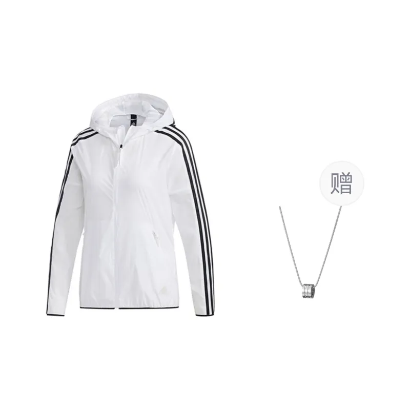 Adidas Jackets & Coats Unisex White, Comes With Necklace-0