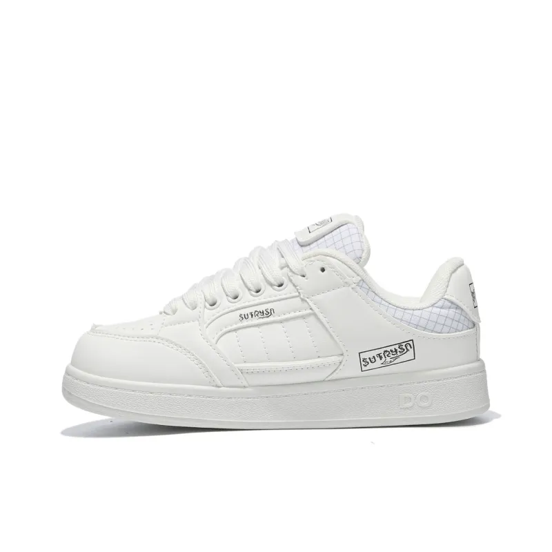 Little Red Man Low Top Casual Shoes Women's White-0
