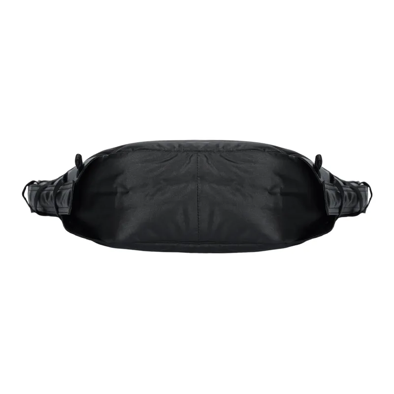 Lemaire Cotton One Shoulder Handbag Small Size Unisex Gray Black-3