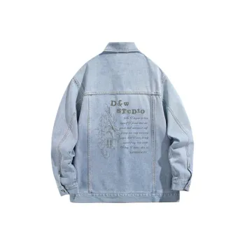 D&W Denim Jacket Unisex Light Blue
