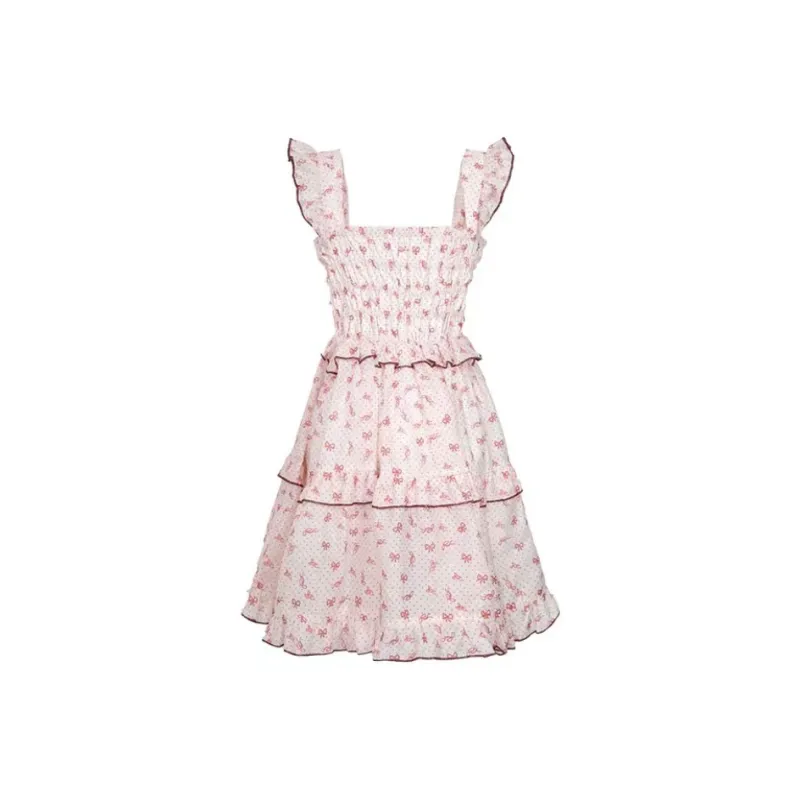 PUREIDOL Slip Dresses Women's Floral Dress-1