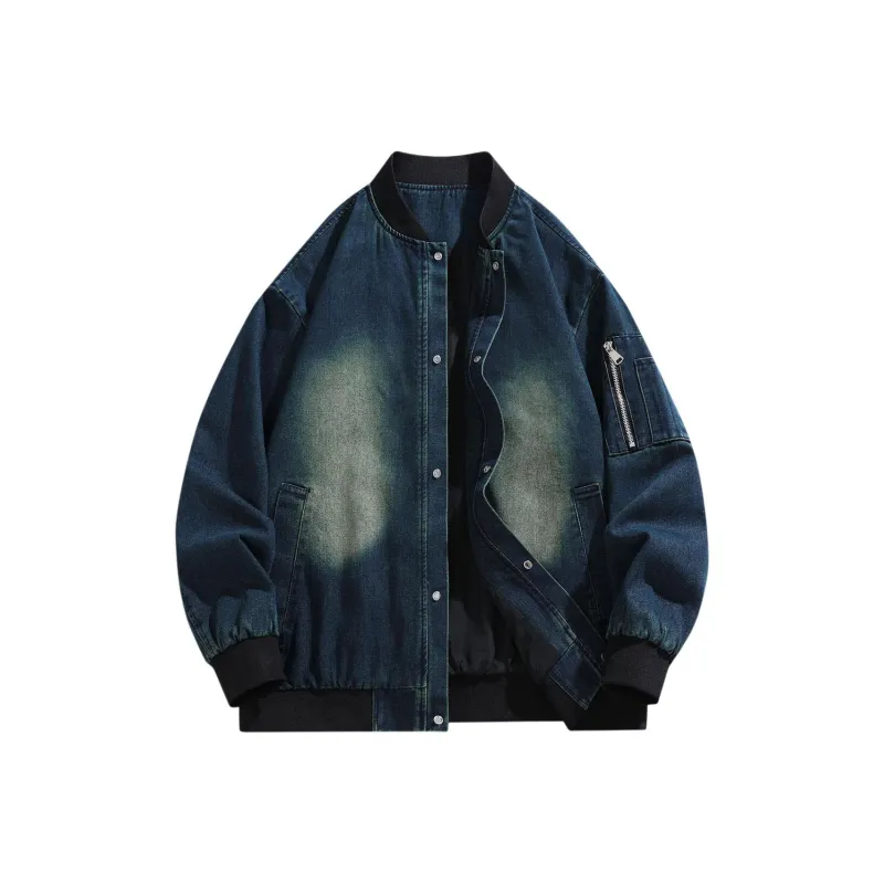 Poshbrain Denim Jacket Unisex Vintage Black-2