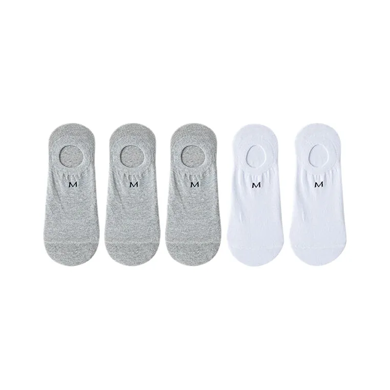 Cotton Gene No Show Socks Men's 5 Pack-30