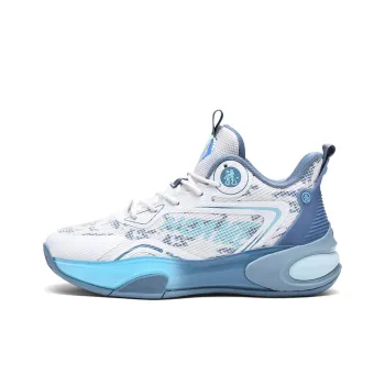 QIUTEXIONG Shock Absorbers Slip Resistant Breathable Mid Top Basketball Shoes Unisex