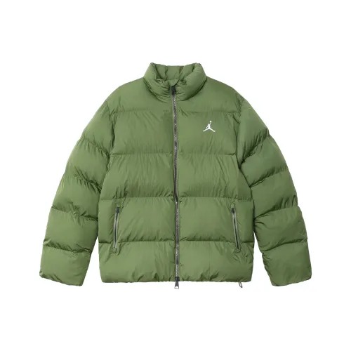 JORDAN Essentials Puffer Jackets Men Light Olive Yellow
