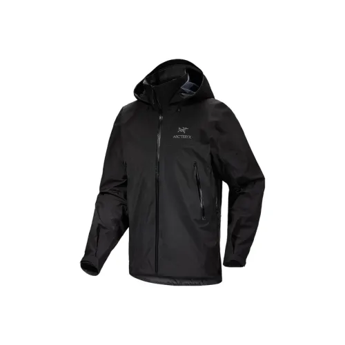 Arcteryx BETA Waterproof, Windproof, UV Protection, Abrasion Resistant Windbreaker Cotone Men's Black