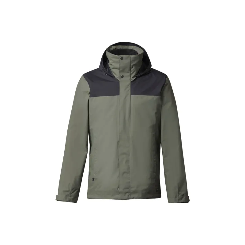 DECATHLON Waterproof And Windproof To Keep Warm Jackets & Coats Men's Khaki Green/Black-0
