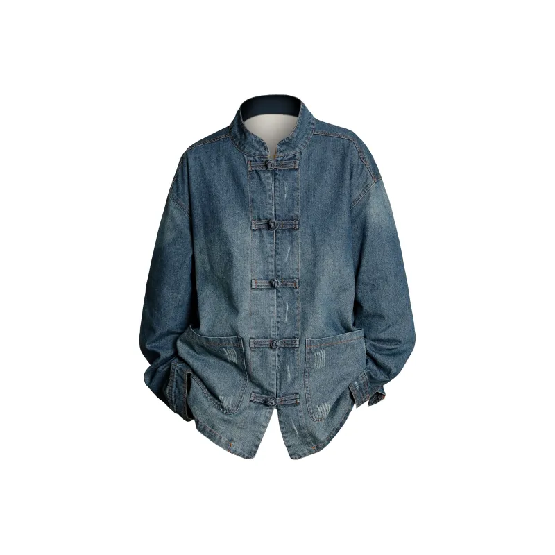 SOCKKEY Denim Jacket Unisex Dark Blue-0