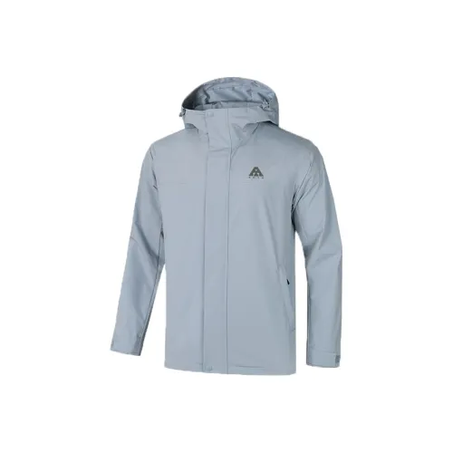 Anta Breathable Water Repellent Windbreaker Jacket Men's Gray