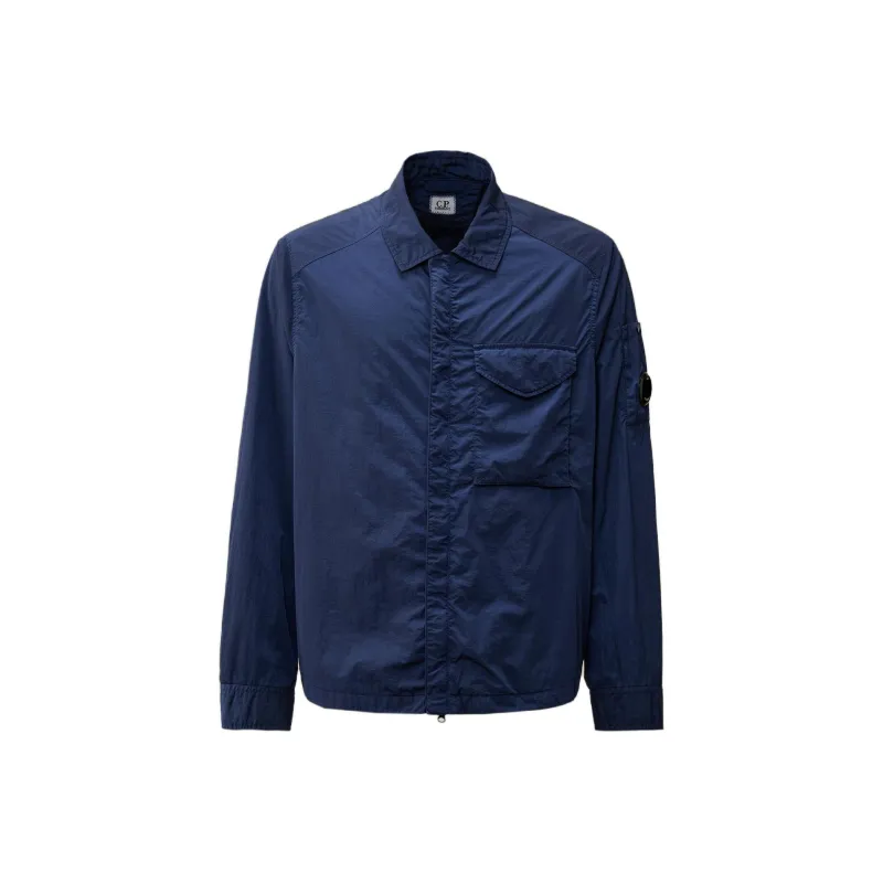 C.P.Company Lens Detailed Curved Hem Overshirt-0
