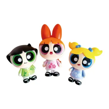 TOP TOY The Powerpuff Girls Spring Prelude Collection Bubbles Floral Fuzzy Hang Tag Box 14.76cm