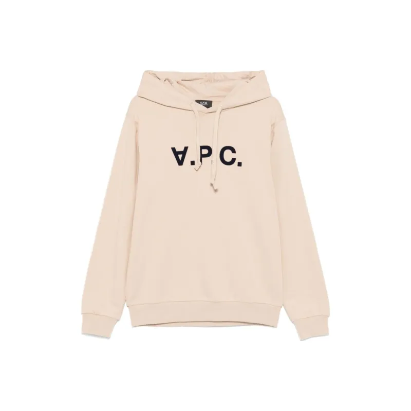 A.P.C Logo Printed Drawstring Hoodie-0