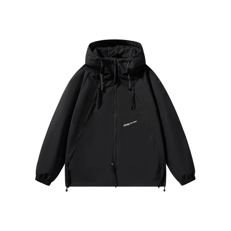 Jeep Windbreaker Jacket Trench Coat Unisex-7