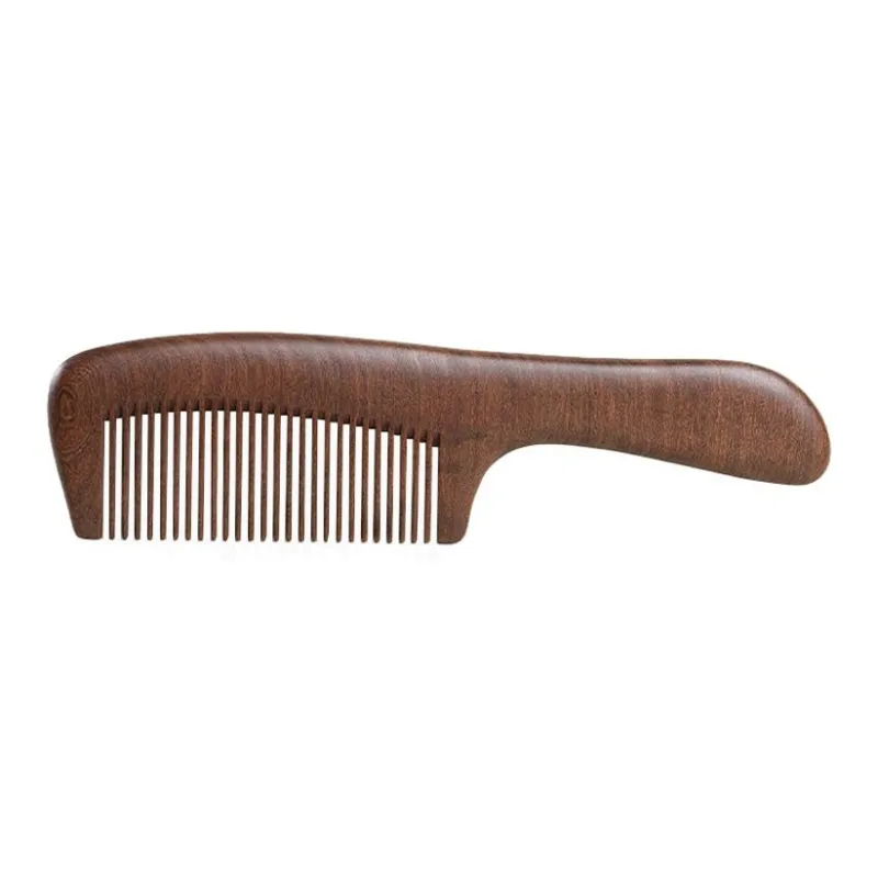 Zhou Guangsheng Natural Black Gold Sandalwood Wooden Comb Massage Hair Care-0