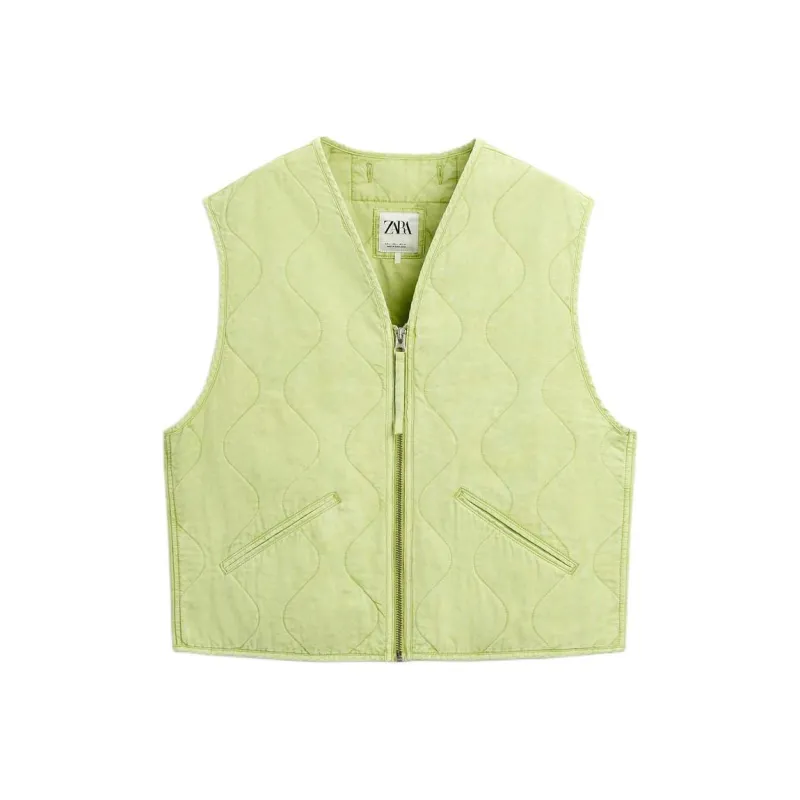 ZARA Vests Men Lemon Yellow-0