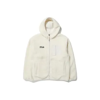 FILA Velvet Jackets Unisex Ecru