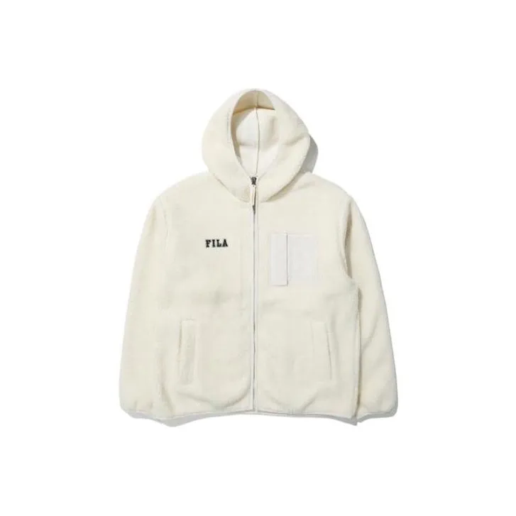 FILA Velvet Jackets Unisex Ecru-0