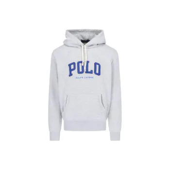 Polo Ralph Lauren Logo Flocked Drawstring Hoodie