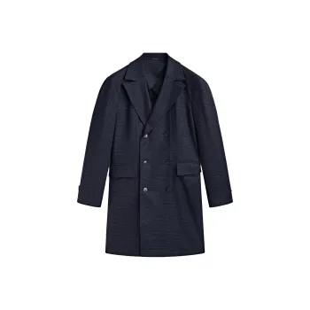 Massimo Dutti Coats Men Navy Blue