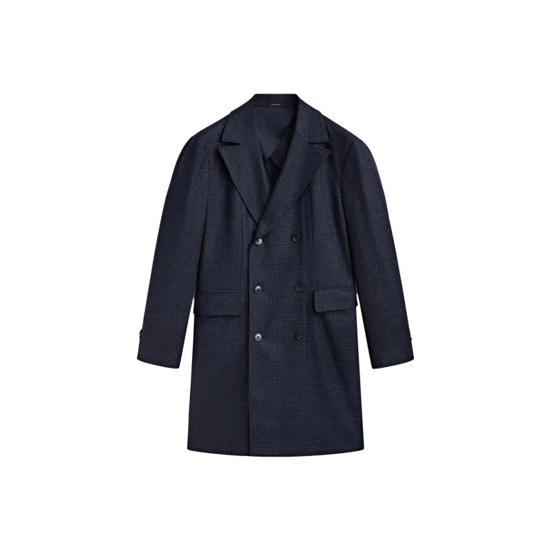 Massimo Dutti Coats Men Navy Blue-0