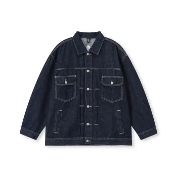 CHOUCHOUS Denim Jacket Unisex Blue