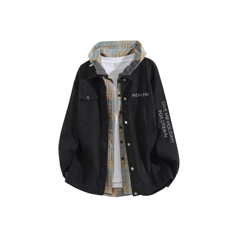 FASTFISH Denim Jacket Unisex Gray-4