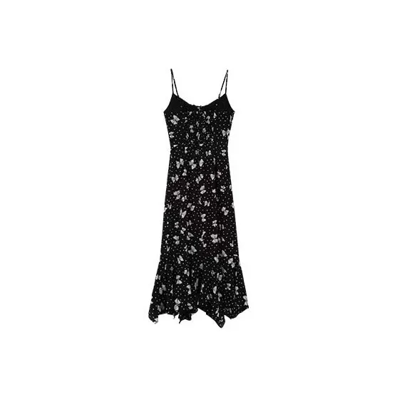 Udon House Slip Dress Women's Black-1