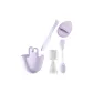 [Purple-5 Pcs Set]Facial Mask Bowl+Clothing Sets+Face Towel