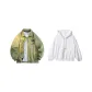 Matcha Green Coat+White Sweatshirt