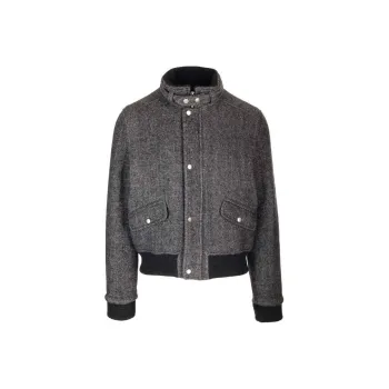ISABEL MARANT High Neck Buttoned Bomber Jacket