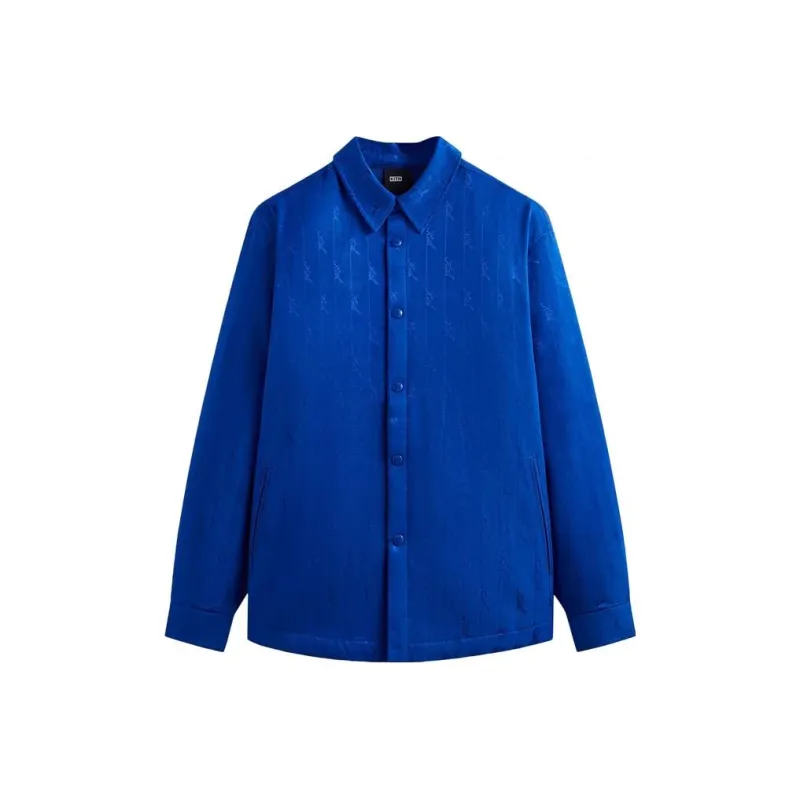 KITH Jacquard Faille Sutton Quilted Shirt Jacket-0