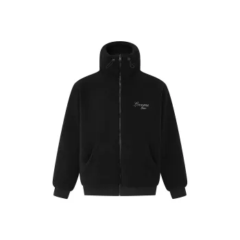 LOVE ME LATER Velvet Jackets Unisex Black