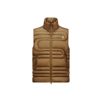 Moncler Snake Year Capsule Collection Vests Men Light Brown