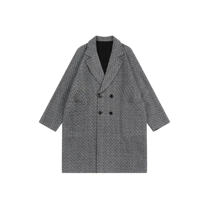 EARL JOEL Coats Coat Unisex Tweed Plaid-0