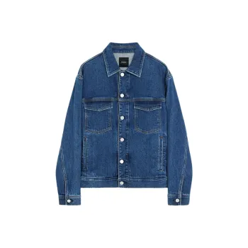 THEORY Denim Jackets Men Blue