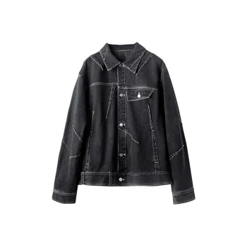 HUANXIANGZHE Jacket Unisex Black