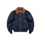 Dark Blue (Fur Collar Lining Polar Fleece Style)
