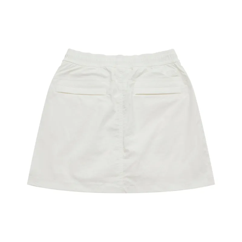 MLB New York Yankees Basic Collection SS25 Casual Short Skirts Women's Ivory White-1