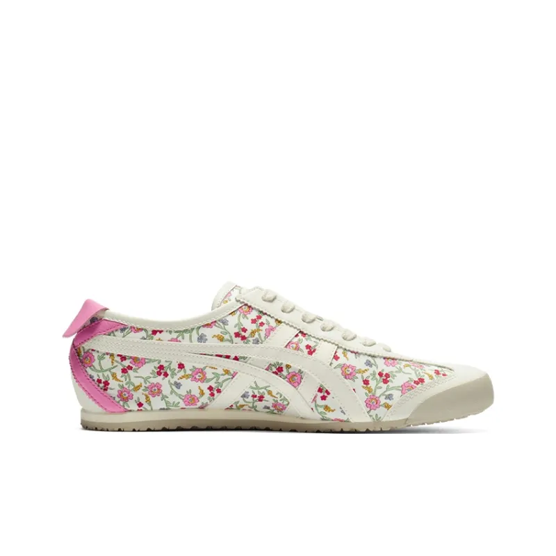 Onitsuka Tiger Mexico 66 Cream Pink Floral Women's-1